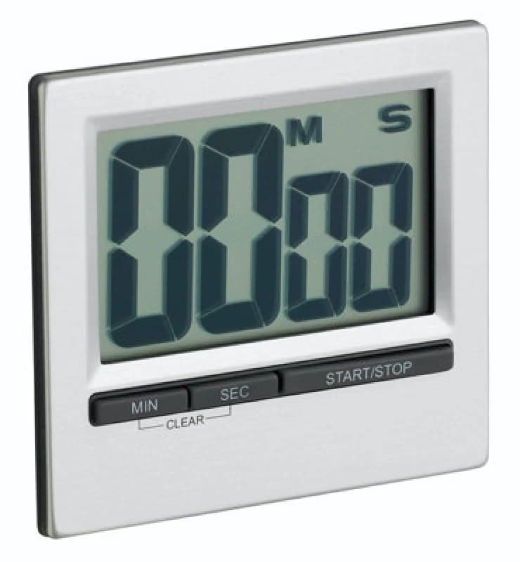 Kitchencraft Large Easy Read Chromed Timer Metallics