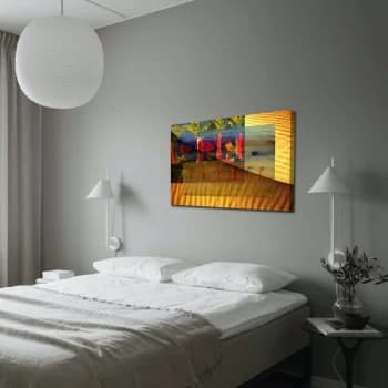 70100ABSC - 002 Multicolor Decorative Canvas Painting