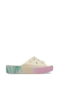 White 'Classic Platform Ombre' Slide