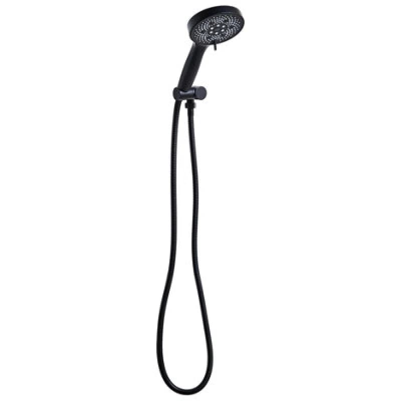 Beliani Shower Head And Hose Kit Ichma 5-Function Black