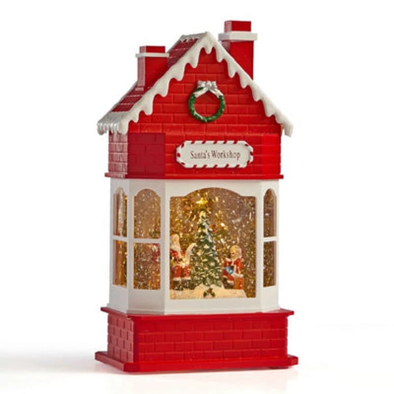 The Christmas Workshop Santa's Workshop Snow Globe