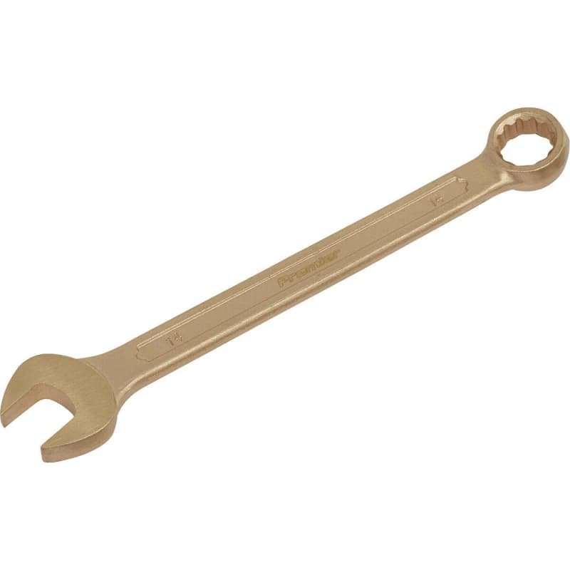 Loops 14mm Non-Sparking Combination Spanner - Open-End & 12-Point WallDrive Ring Multi