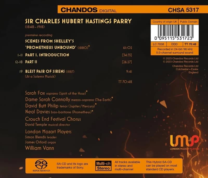 Parry: Scenes from Shelley's Prometheus Unbound/... SACD