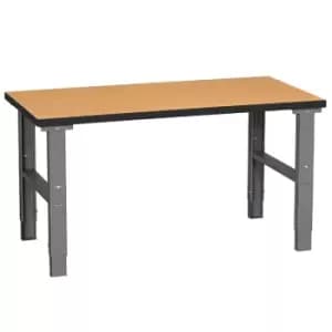 Double drawer for adjustable height workbench