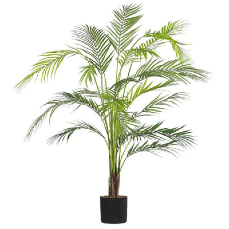Beliani Artificial Plant Areca Palm 124cm Green