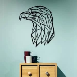 Eagle 4 Black Decorative Metal Wall Accessory