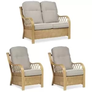 Desser Viola Light Oak 2 Seater Suite - Grade B, Mesh