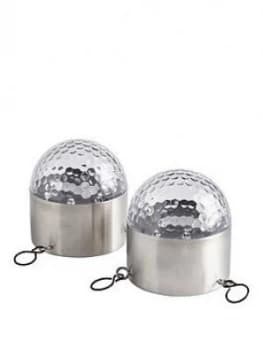 Set Of 2 Solar Hanging Basket Lights