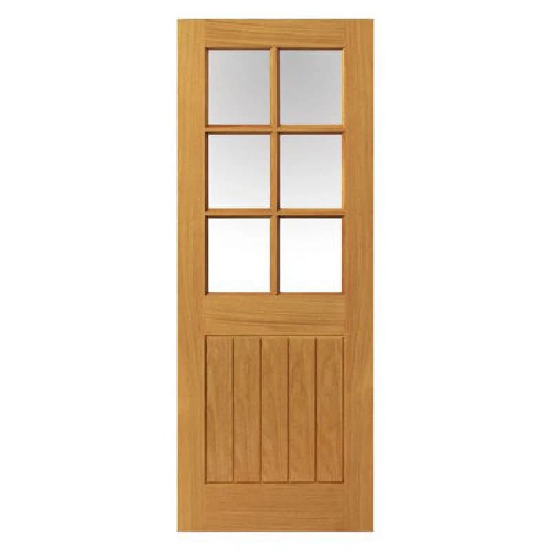 JB Kind Doors Thames Oak 6 Light Internal Door - Finished