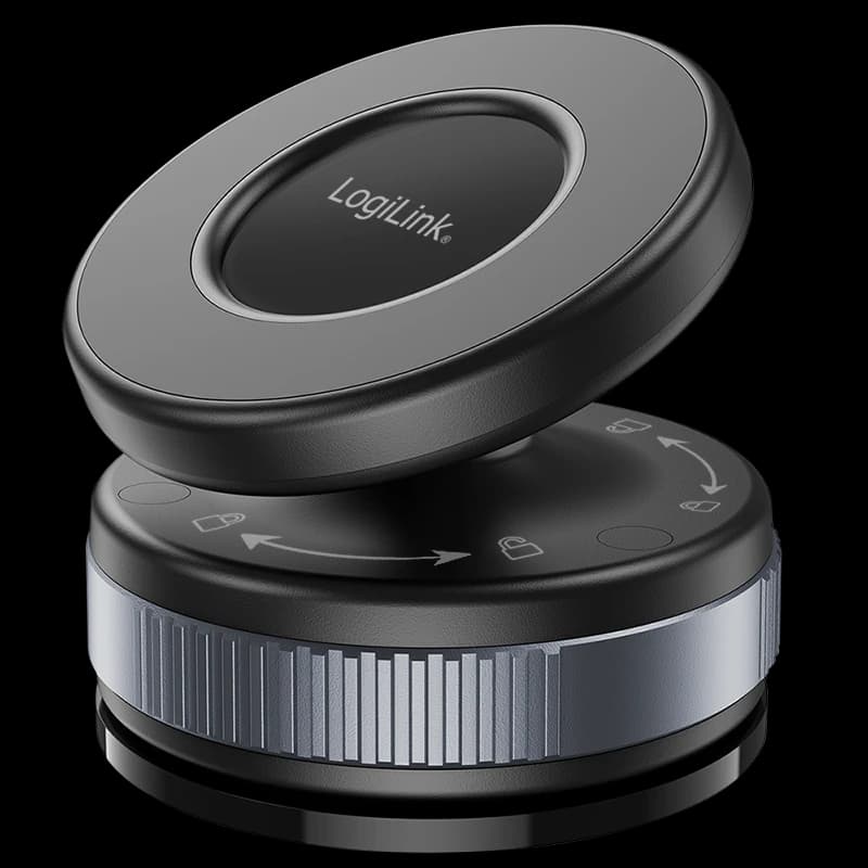 LogiLink Smartphone car holder. vacuum magnetic. 360