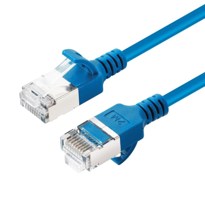 Microconnect V-FTP6A005B-SLIM networking cable Blue 0.5 m Cat6a U/FTP