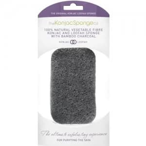 The Konjac Sponge The Ultimate Exfoliating Konjac Loofah Medley Body Sponge Charcoal