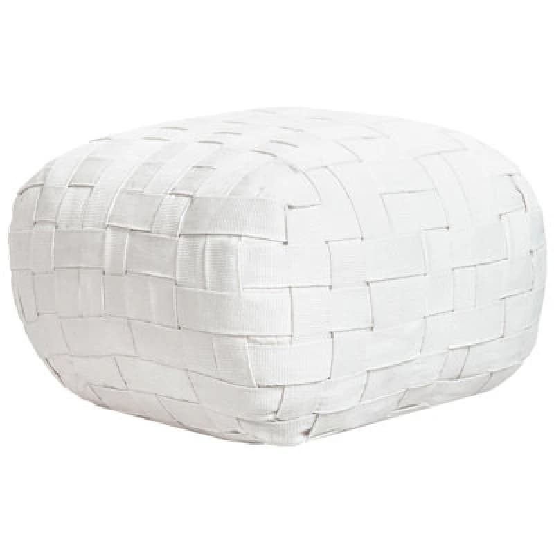 Beliani Pouffe Bodla Synthetic Material White