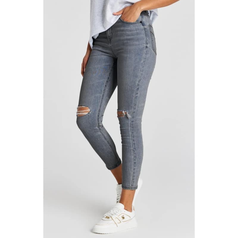 SikSilk Distressed Jeans - Blue Blue 8