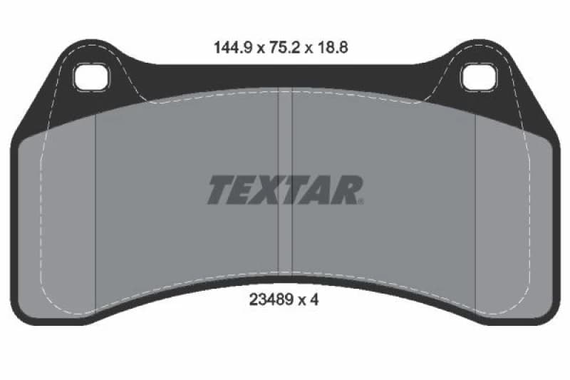 Brake pad set TEXTAR 2348901