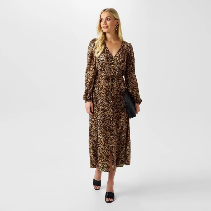 Biba Biba Button Through Dress - Multi Multi 8