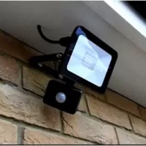 Ener-j - 50W Slim LED Floodlight with pir Sensor 6000K
