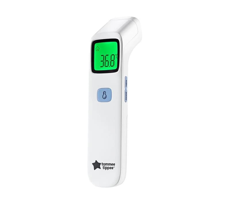 TOMMEE TIPPEE NoTouch Digital Forehead Thermometer - White & Blue 5010415990563