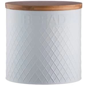 Ravenhead Typhoon Embossed Bread Bin - White