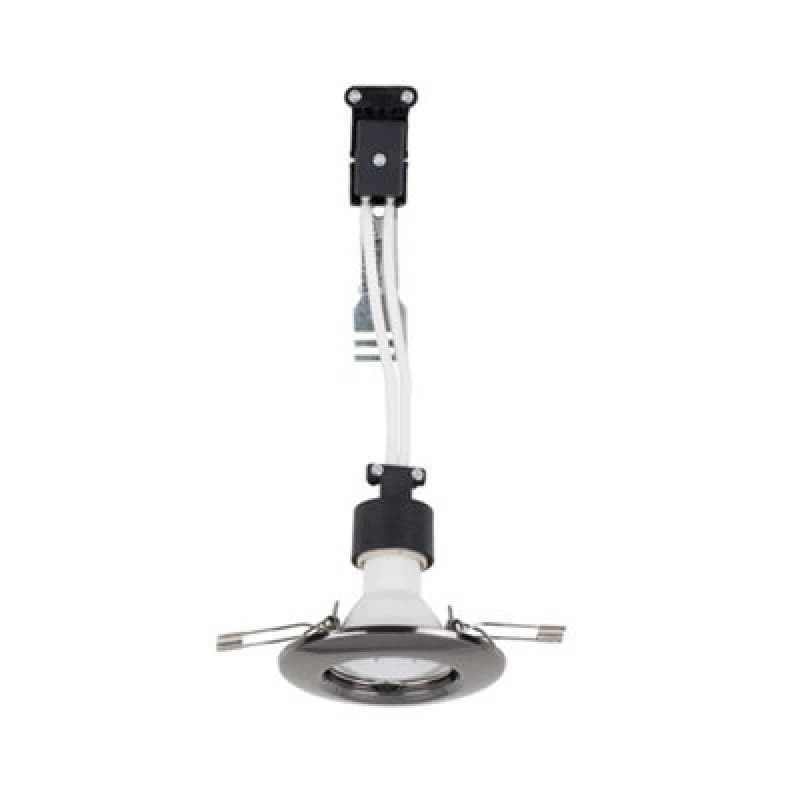 ValueLights Downlight Fixed Ceiling Light Fitting 6 Pack With Warm White Bulbs Black
