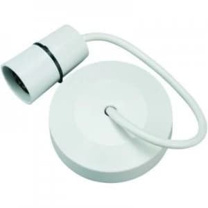 Wickes Ceiling Pendant and Rose with 9" Cable - White