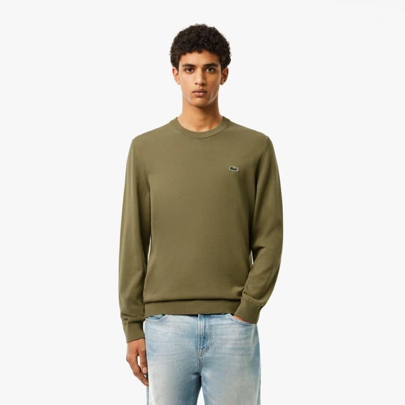 Lacoste Logo Knit Dark Khaki M
