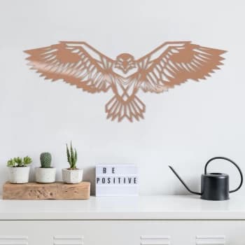 Eagle3 - Copper Copper Decorative Metal Wall Accessory
