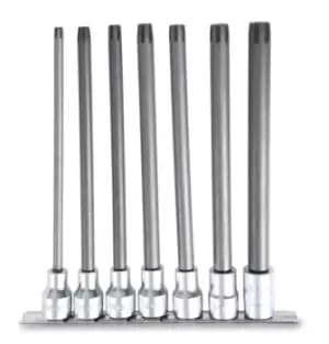 Beta Tools 920ES-XL/SB7 1/2" Dr Bristol Spline (Long) Bit Socket Driver Set