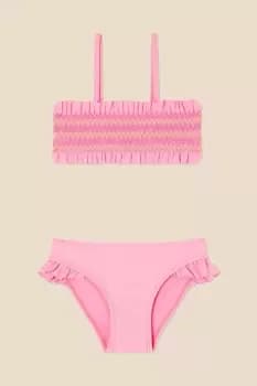 Girls Rainbow Smocking Bikini Set