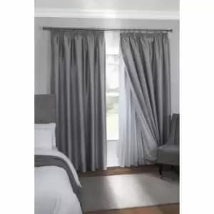 Emma Barclay 3 Pass Black Out Lining 46 x 69" White