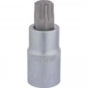 Draper 1/2" Drive 55mm Long Torx Socket Bit 1/2" T60