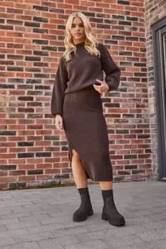 Petite Midi Knitted Skirt