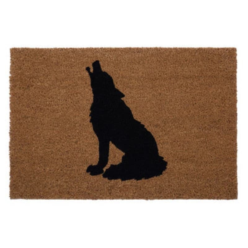 Premier Housewares Wolf Doormat Brown