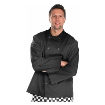 CHEFS JKT LS BL XS - Black - Click