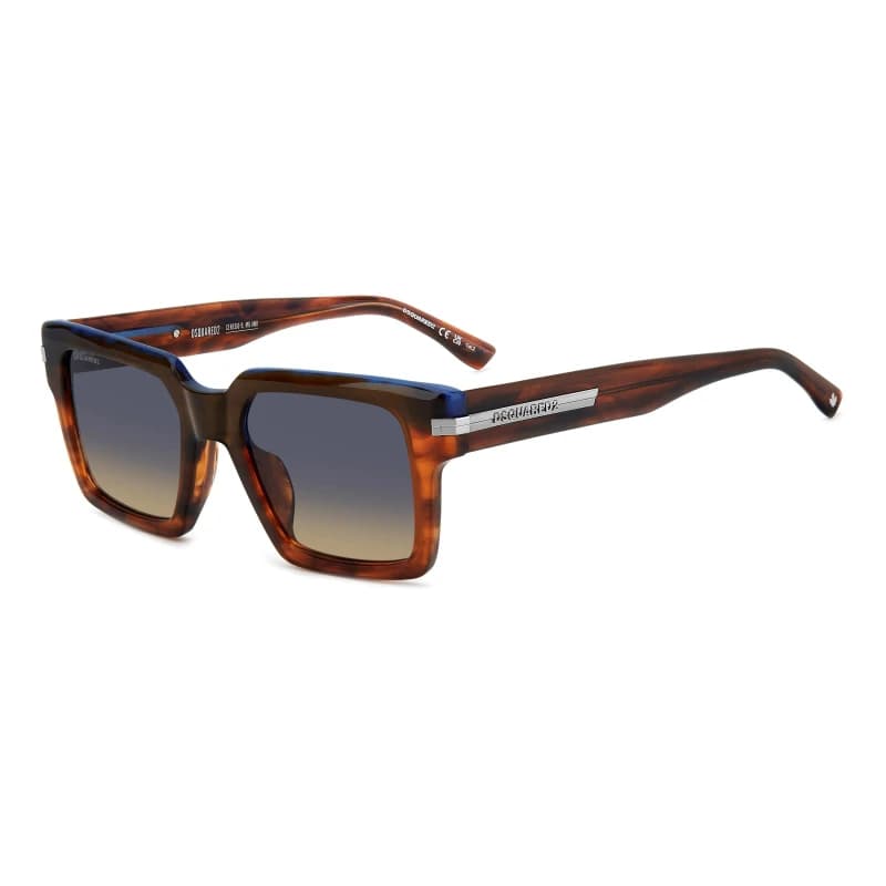 DSquared2 Dsquare Rectangular Brown Horn male 52 cm