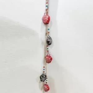 String with 5 8cm Bells 88cm