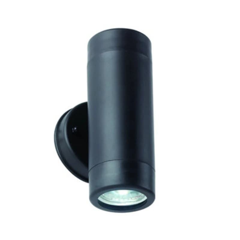 Netlighting Icarus Outdoor Up Down 2 Light Wall IP44 5W Black Polypropylene White