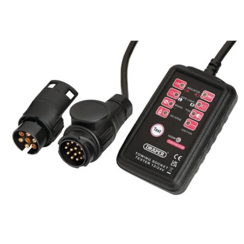 Draper 13 and 7 Pin Towbar Socket Tester TST13H