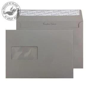 Creative Colour Wallet PS Window Storm Grey 120gsm C5 162x229mm