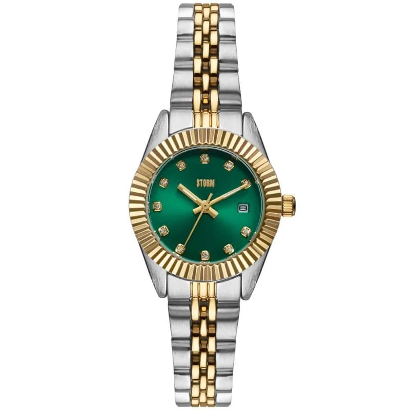 Storm Roxin Crystal Watch Silver