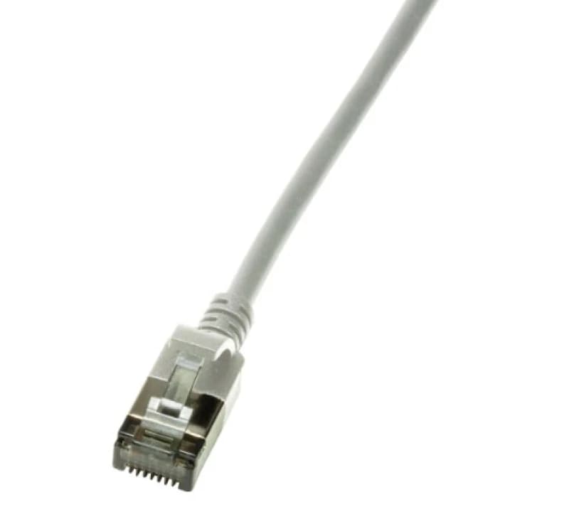LogiLink Slim U/FTP networking cable Grey 1m Cat6a U/FTP (STP)