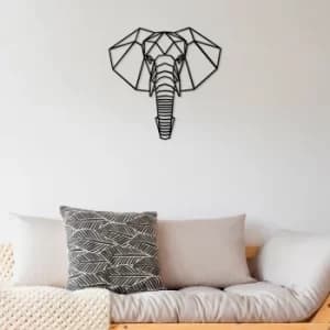 Fil Black Decorative Wooden Wall Accessory