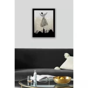 SC0080 Multicolor Decorative Framed MDF Painting