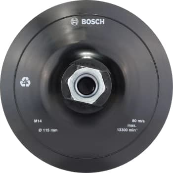 Bosch Hook & Loop Angle Grinder Backing Pad 115mm