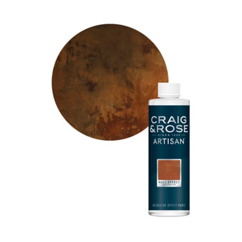 Craig & Rose Artisan Rust Textured Effect Matt Topcoat Activator Solution, 500Ml