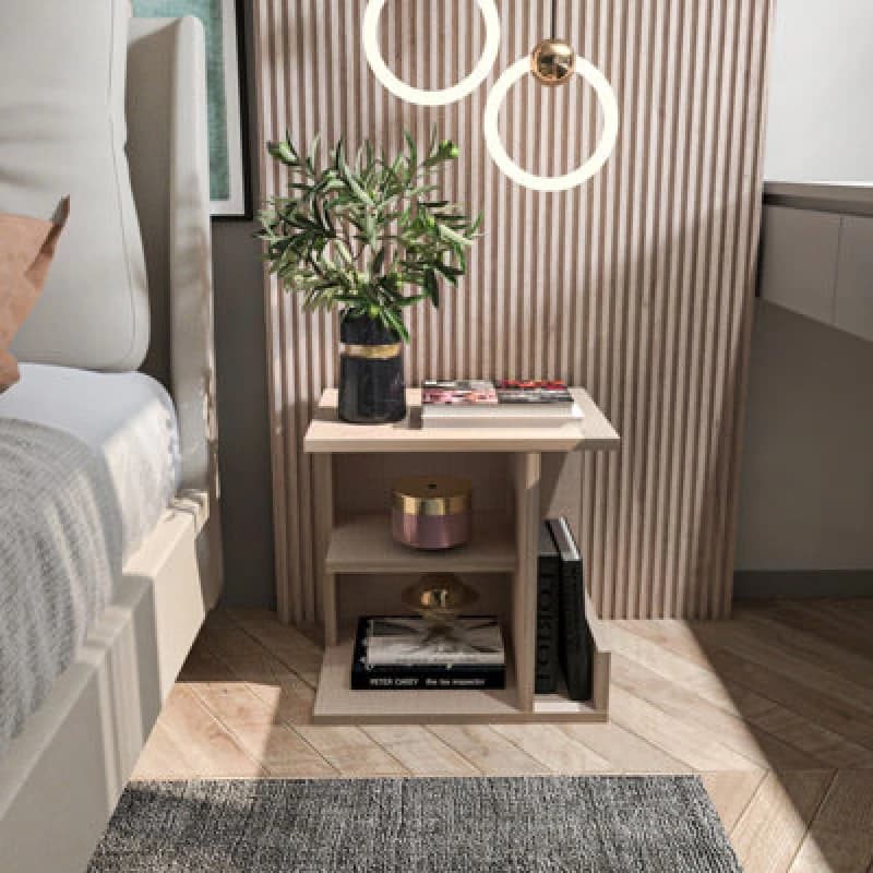 Decorotika Karamira Nightstand Cotton Beige