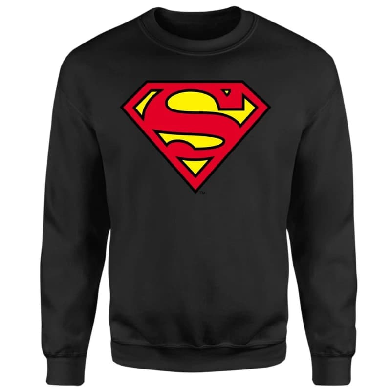 Official Superman Shield Sweatshirt - Black - M