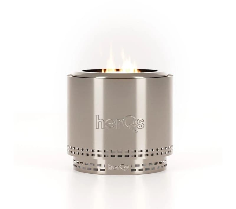 HERQS Smokeless Blaze Fire Pit - Silver 9505858982924