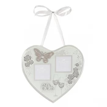 Wedding Heart Plaque - 60th Anniversary