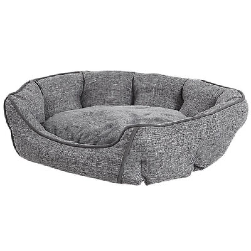 Beliani Scandinavian Pet Bed Candir Linen Grey